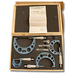 0-100mm Outside Micrometer Set 4 Piece