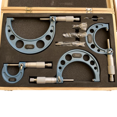 0-100mm Outside Micrometer Set 4 Piece