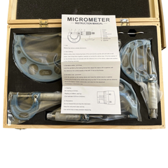 0-100mm Outside Micrometer Set 4 Piece
