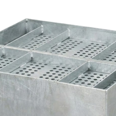 1 Drum Galvanised Spill Bin-Hammerox Industrial