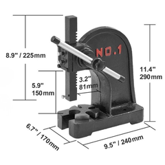 1 Ton Arbor Press Manual Desktop Cast Iron-Hammerox Industrial