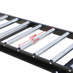 1.8m Heavy Duty Roller Conveyor Support Table with Adjustable Legs 12 Rollers