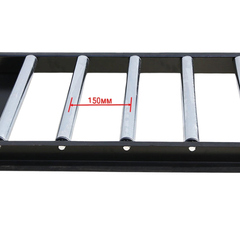 1.8m Heavy Duty Roller Conveyor Support Table with Adjustable Legs 12 Rollers