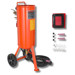 10 Gallon Sand Blaster 60-110PSI with 2 Nozzles & Hose-Hammerox Industrial