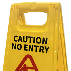 10 Pack 63cm Cleaning In Progress A Frame Safety Sign - Yellow-Hammerox Industrial