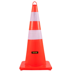 10 Piece 28" Safety Traffic Cones Reflective-Hammerox Industrial