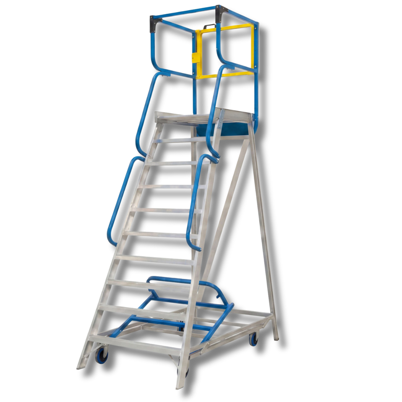 10 Step Walk Through Access Platform Ladder-Hammerox Industrial