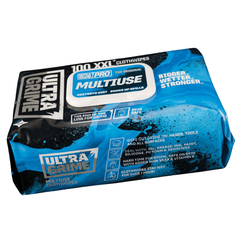 100 Pack UltraGrime Blue Multi Use Cloth Wipes Carton of 6 (600 Total)-Hammerox Industrial