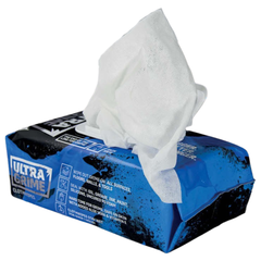 100 Pack UltraGrime Blue Multi Use Cloth Wipes Carton of 6 (600 Total)-Hammerox Industrial