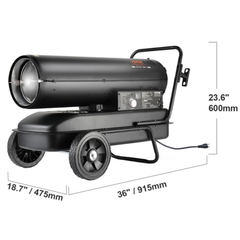 100000BTU Kerosene Diesel Forced Air Heater with Thermostat