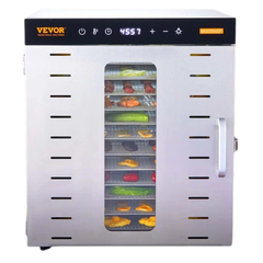 1000W 10 Tray Food Dehydrator Stainless Steel