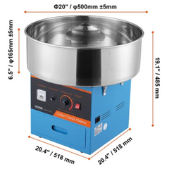 1000W Commercial Cotton Candy Machine - Blue / Red / Pink