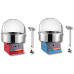 1000W Commercial Cotton Candy Machine with Cover - Pink / Red / Blue