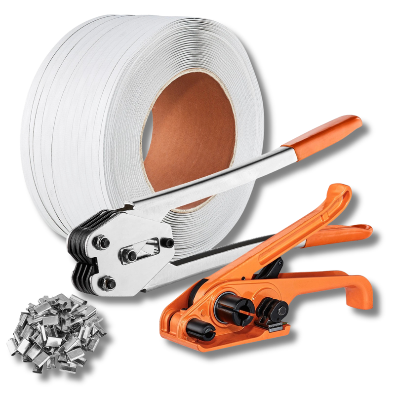 1000m Packaging Banding Strapping Kit with Tensioner & Sealer-Hammerox Industrial