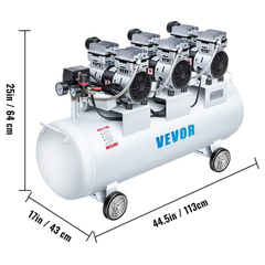 100L 3HP Oil Free Air Compressor Ultra Quiet-Hammerox Industrial