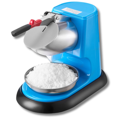 100kg/hr Commercial Ice Crusher Snow Cone Machine - Blue