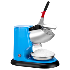 100kg/hr Commercial Ice Crusher Snow Cone Machine - Blue