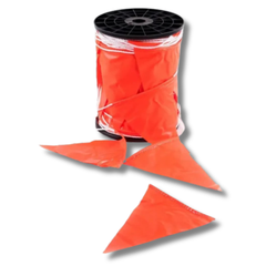 100m Orange Safety Bunting Flags Roll