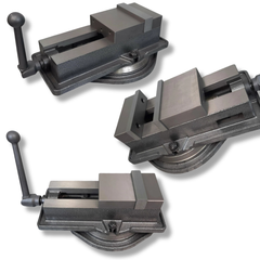 100mm / 125mm / 160mm Angle Lock Milling Vice - Metex