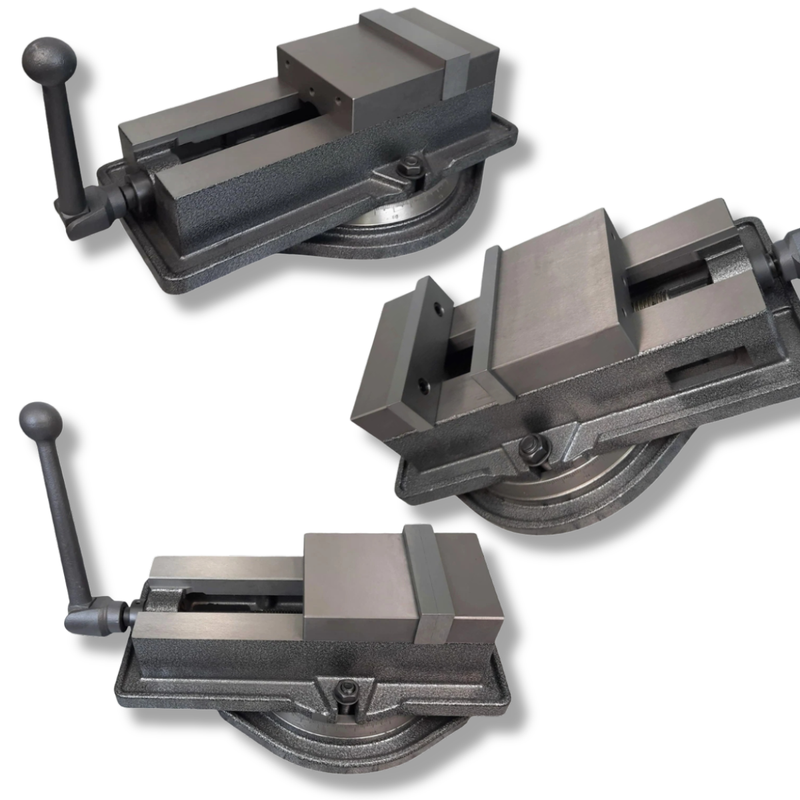 100mm / 125mm / 160mm Angle Lock Milling Vice - Metex
