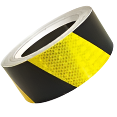 100mm Black & Yellow Class 1 Reflective Tape