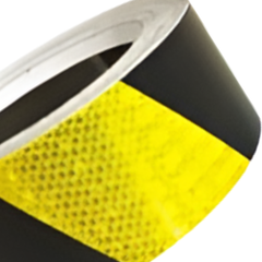 100mm Black & Yellow Class 1 Reflective Tape