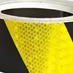 100mm Black & Yellow Class 1 Reflective Tape