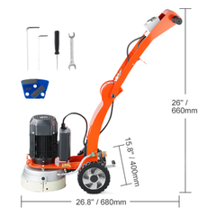 10" 3.0HP Concrete Floor Grinder Walk Behind Polisher