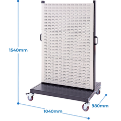 1040 x 980 x 1540mm Louvre Panel Trolley-Hammerox Industrial