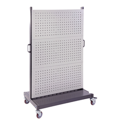 1040 x 980 x 1540mm Pegboard & Louvre Panel Trolley-Hammerox Industrial