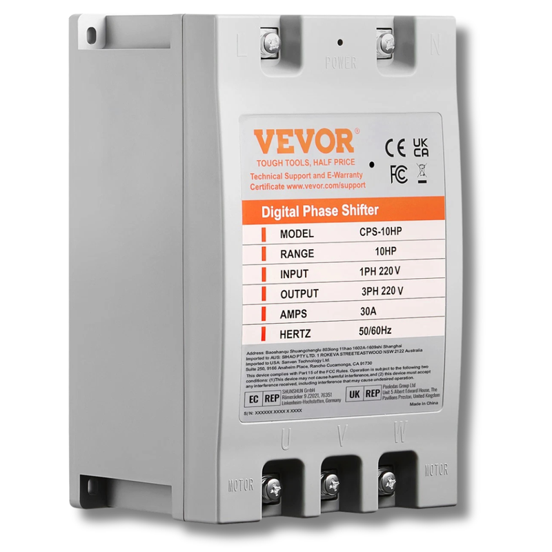 10HP Digital Phase Converter 220V Single to 3 Phase-Hammerox Industrial