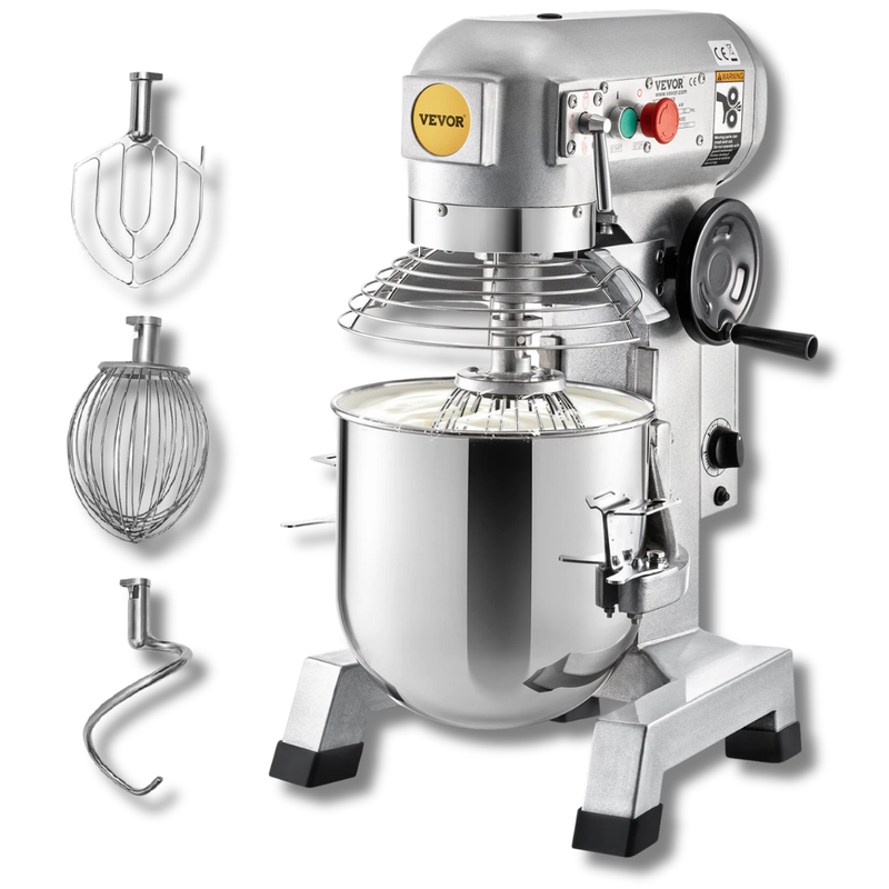 10Qt 450W Commercial Food Mixer 3 Speed