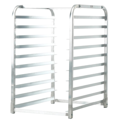 10 Sheet Commercial Bun Pan Rack Aluminium with Brake Wheels