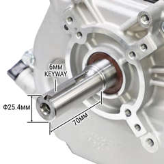 10.5HP 4 Stroke Horizontal Shaft Petrol Engine Recoil Start OHV-Hammerox Industrial