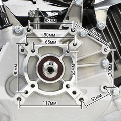 10.5HP 4 Stroke Horizontal Shaft Petrol Engine Recoil Start OHV-Hammerox Industrial