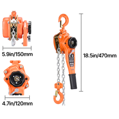 1 / 1.5 / 3 / 6 Ton Lever Chain Hoist 3 / 6m Lift