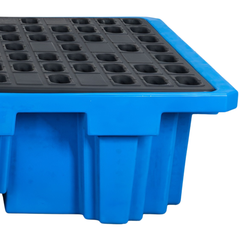 1100L Blue Double IBC Bunded Pallet-Hammerox Industrial