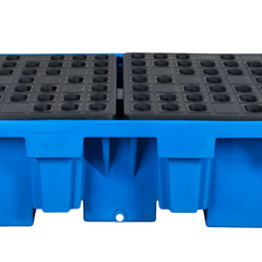 1100L Blue Double IBC Bunded Pallet-Hammerox Industrial