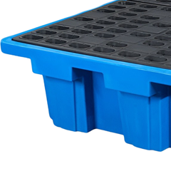 1100L Blue Double IBC Bunded Pallet-Hammerox Industrial