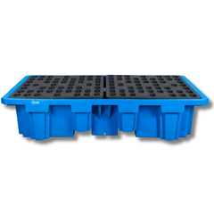 1100L Blue Double IBC Bunded Pallet-Hammerox Industrial