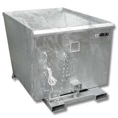 1100L Forklift Tipping Bin with Release Mechanism-Hammerox Industrial