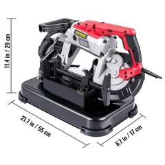 1100W Portable Band Saw 5" Variable Speed-Hammerox Industrial