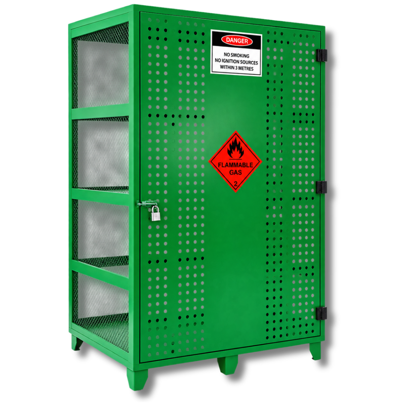 12 Cylinder Fork Gas Storage Cage-Hammerox Industrial