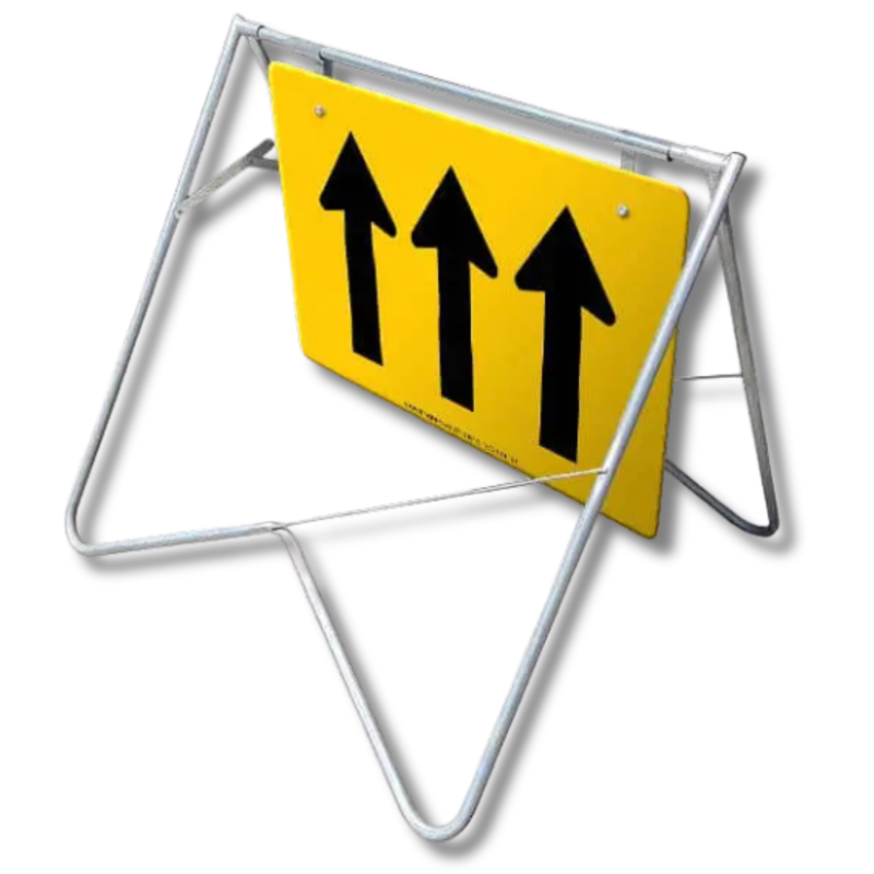 1200 x 900mm 3 Lane Status Swing Stand & Sign