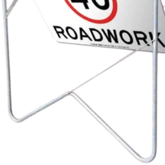 1200 x 900mm 40km/h Roadwork Swing Stand & Sign