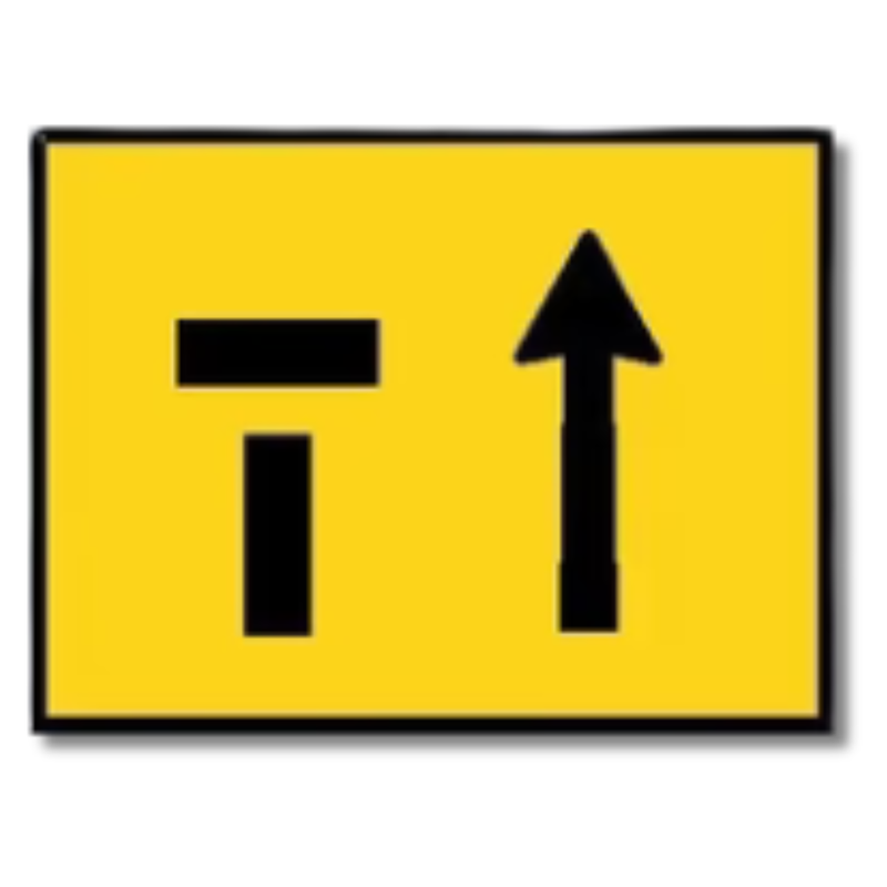 1200 x 900mm Boxed Edge Lane Status Left Closed Sign