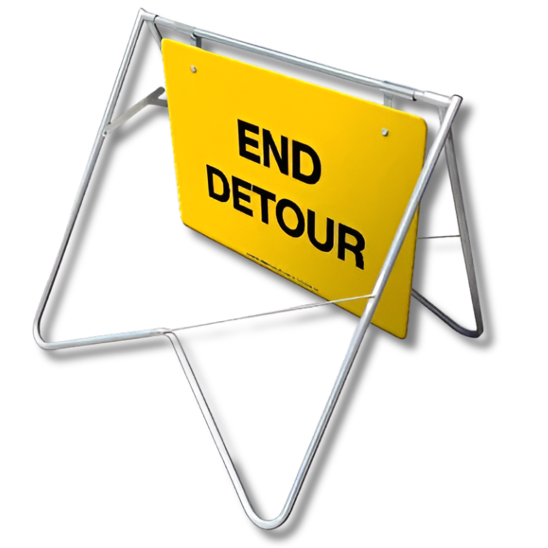 1200 x 900mm End Detour Swing Stand & Sign