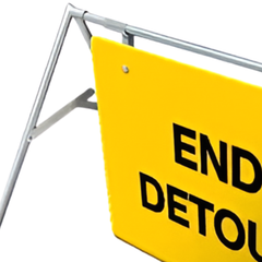 1200 x 900mm End Detour Swing Stand & Sign