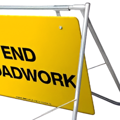 1200 x 900mm End Roadwork Swing Stand & Sign