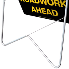 1200 x 900mm Night Roadwork Ahead Swing Stand & Sign